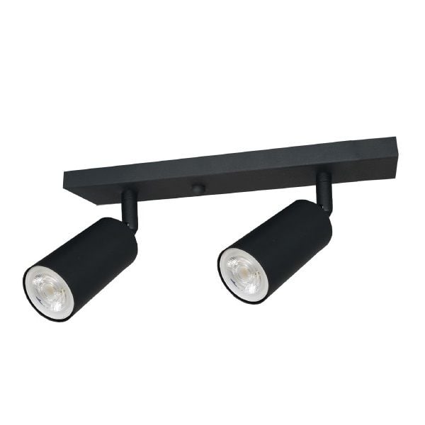 Crealight MOL067 Siyah Sıva Üstü Hareketli İkili Spot (GU10 Duylu)