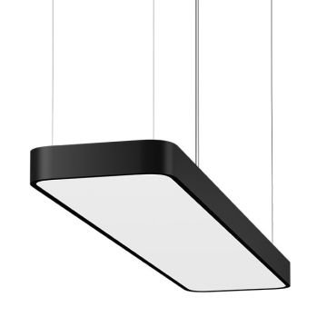 GOYA GY 8111-15 Siyah/Beyaz Kasa 128 Watt 30x150 cm Oval Lineer Sarkıt Avize