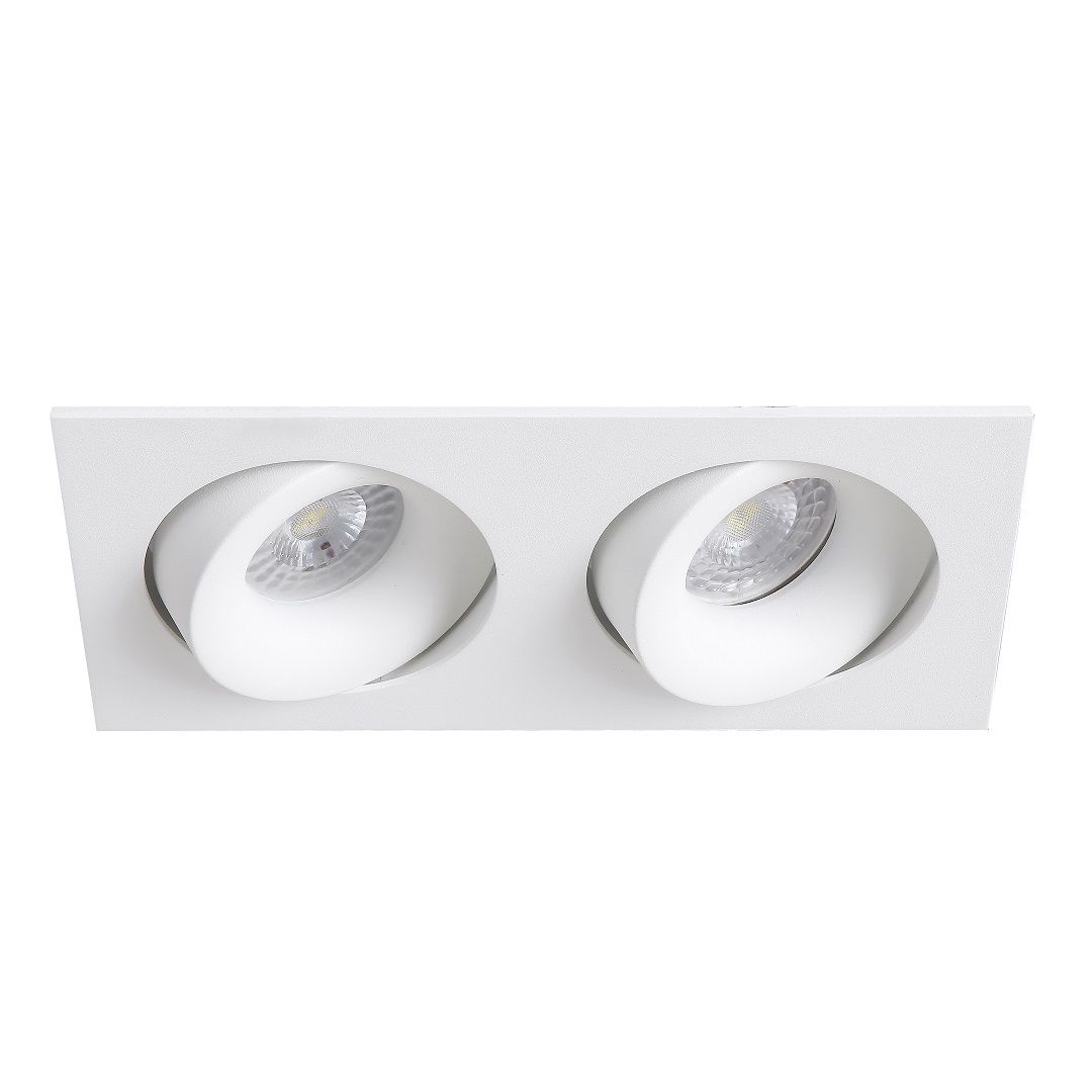 MOLLED MOL6110 Beyaz Sıva Altı İkili Spot Kasası (Metal)