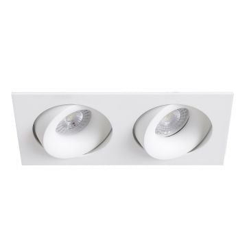 MOLLED MOL6110 Beyaz Sıva Altı İkili Spot Kasası (Metal)