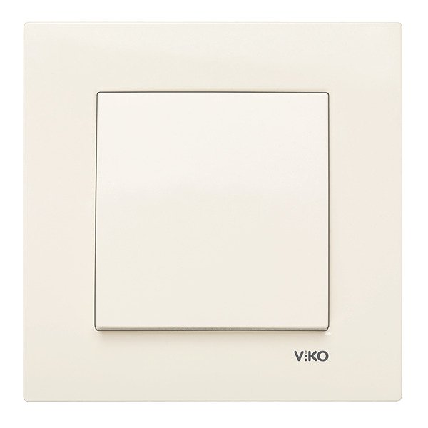 VİKO Karre/Meridian 90967201 Anahtar (Düğme+ Mekanizma) [Krem]