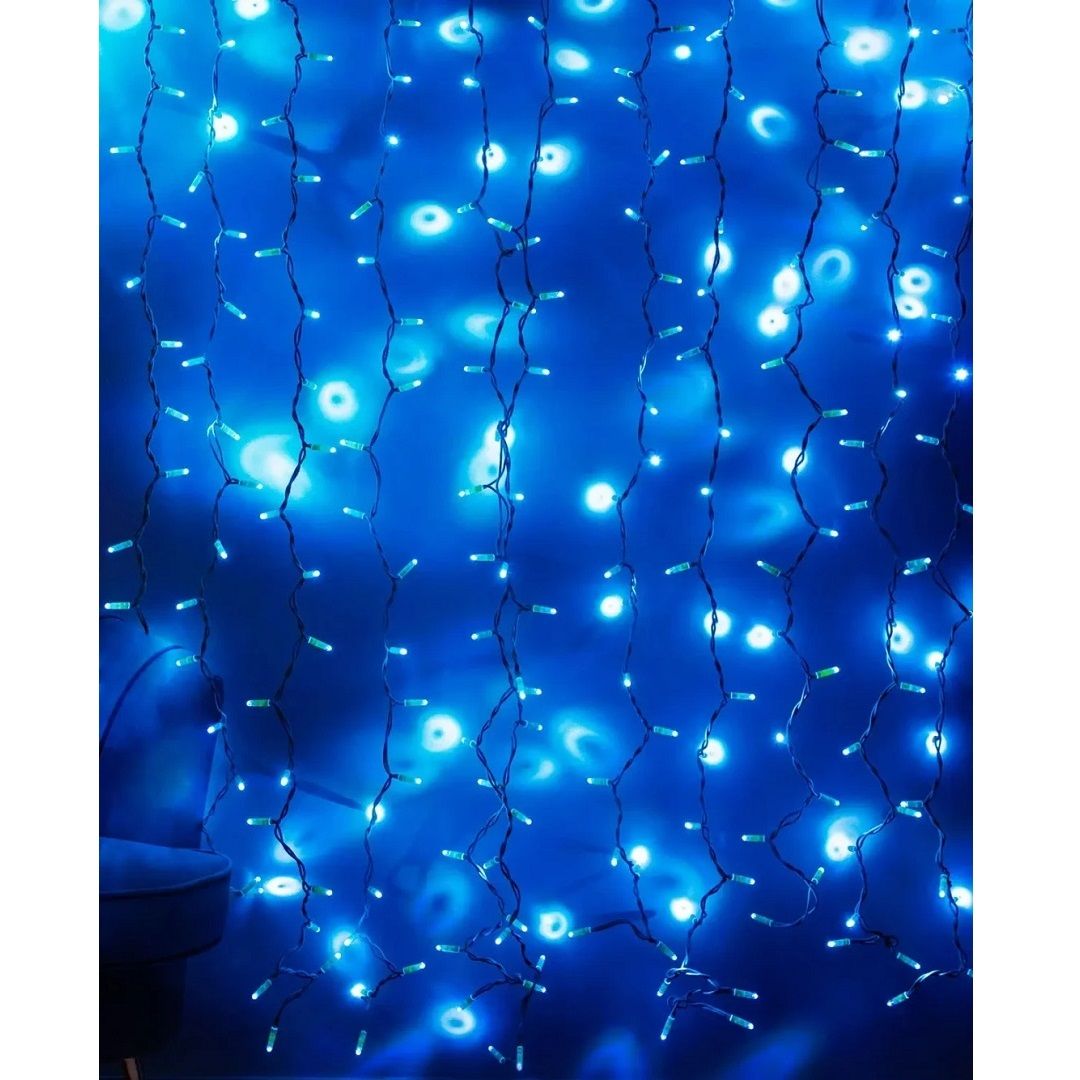 ACK AS90-00306 200x200 cm Dış Mekan LED Perde - Mavi Işık