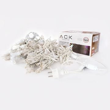 ACK AS90-00303 200x200 cm Dış Mekan LED Perde - Beyaz Işık (6500K)