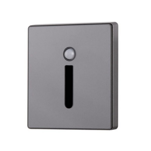 inoled 6104-02 1 Watt Sensörlü Antrasit Kare LED Merdiven Armatürü - Gün Işığı (3000K)