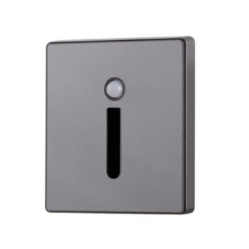 inoled 6104-02 1 Watt Sensörlü Antrasit Kare LED Merdiven Armatürü - Gün Işığı (3000K)