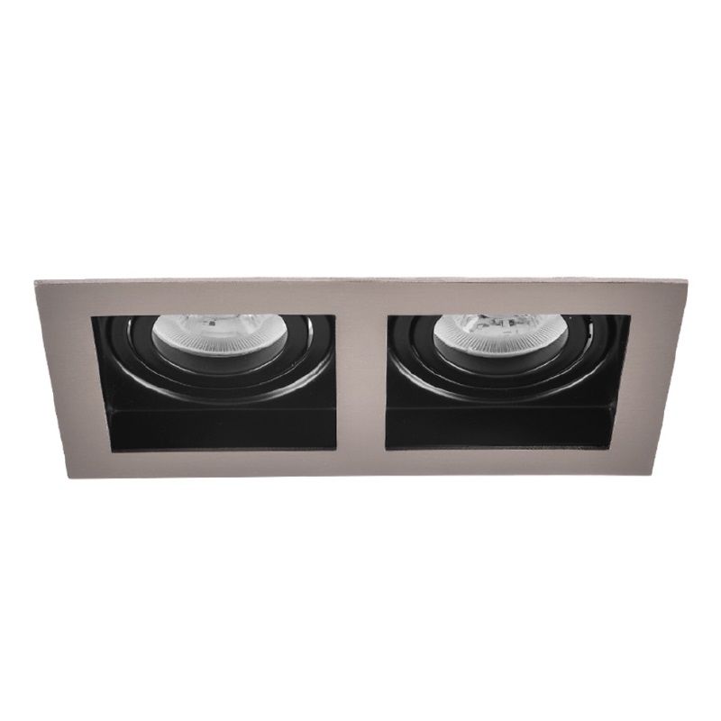 SN Sıva Altı Saten-Siyah İkili Spot Kasası (Metal)