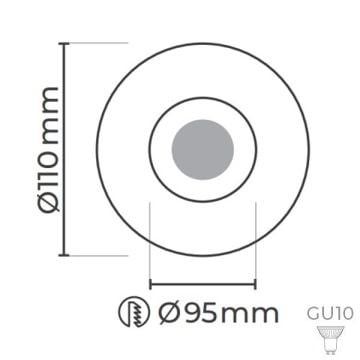 MOLLED MOL6106 Beyaz Sıva Altı Yuvarlak Spot Kasası