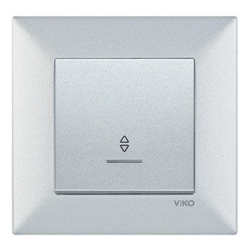 VİKO Novella/Trenda 92605063 Işıklı Vavien Düğmesi [Gümüş]