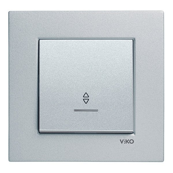 VİKO Novella/Trenda 92605063 Işıklı Vavien Düğmesi [Gümüş]