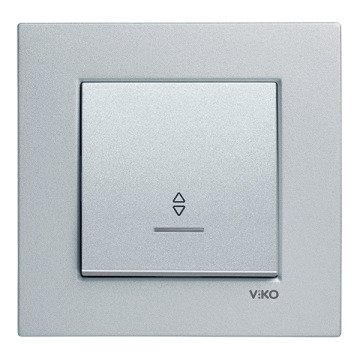 VİKO Novella/Trenda 92605063 Işıklı Vavien Düğmesi [Gümüş]