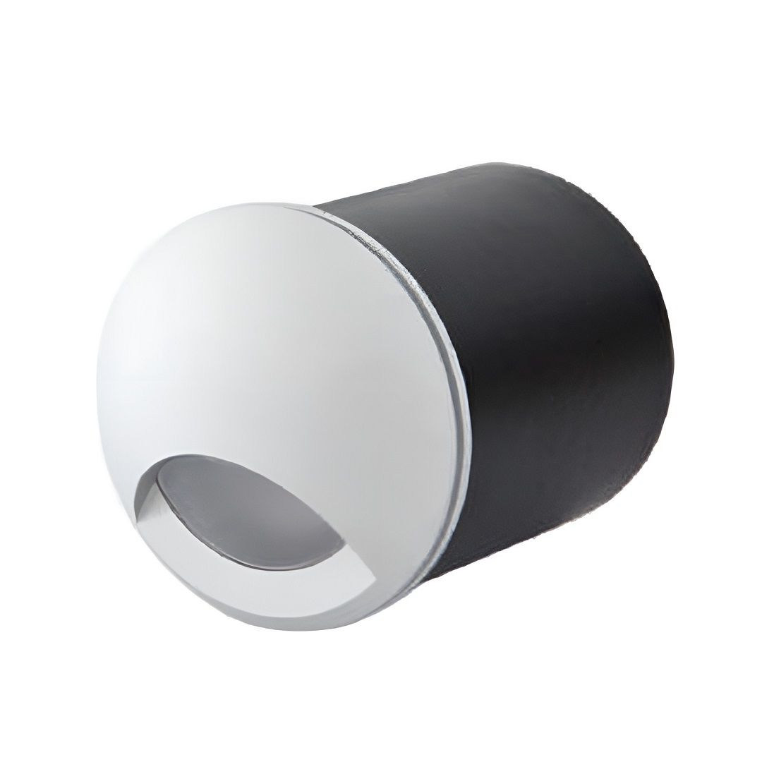 EGGE EG-9300 3 Watt Gri/Antrasit Sıva Altı Yuvarlak Dış Mekan LED Merdiven Armatürü - Gün Işığı (3000K)