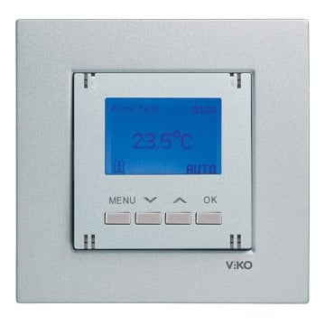 VİKO Novella/Trenda 92605018 Termostat (Zemin Altı - Sensörlü) [Gümüş]