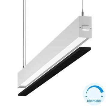 GOYA GY 8055-180 Beyaz Kasa 75 Watt 180 cm Kamaşma Önleyicili DİMLİ Lineer Sarkıt Avize