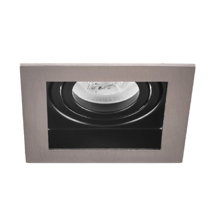 MOLLED MOL1681SN Sıva Altı Saten-Siyah Kare Spot Kasası (Metal)