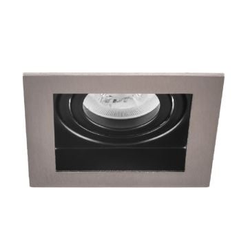 MOLLED MOL1681SN Sıva Altı Saten-Siyah Kare Spot Kasası (Metal)