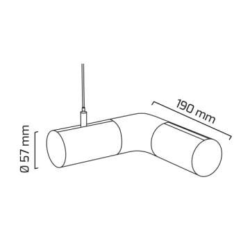 GOYA GY 8090 Siyah/Beyaz L Dönüş Aparatı (Eklenebilir Lineer Armatür İçin)