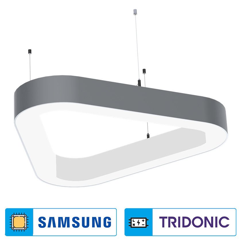 CL-Trianro-05 Radiuslu Üçgen Lineer Sarkıt Armatür/Sıva Üstü Lineer Armatür (SAMSUNG LED & TRIDONIC Driver)