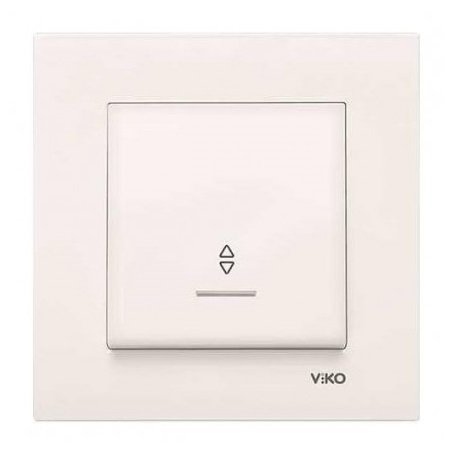 VİKO Karre/Meridian 90967263 Işıklı Vavien (Düğme+ Mekanizma) [Krem]