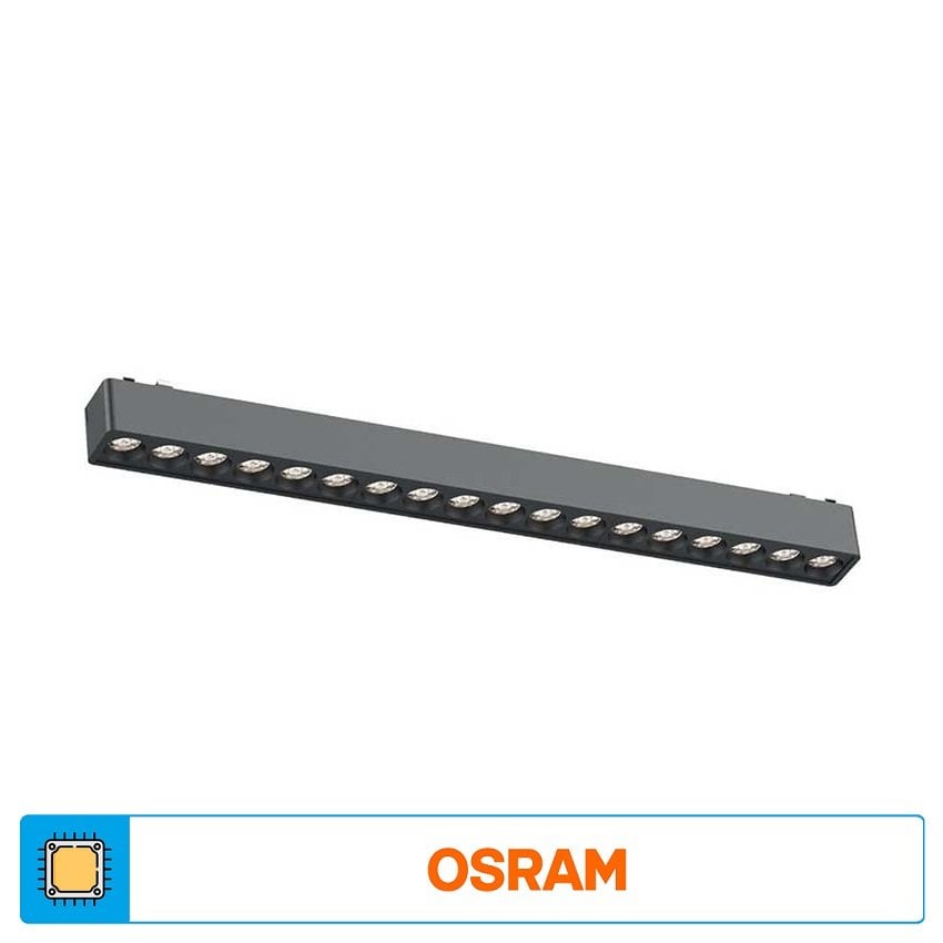 ACK AD45-02301 18 Watt 34 cm Lensli OSRAM LED Magnet Armatür - Gün Işığı (3000K)