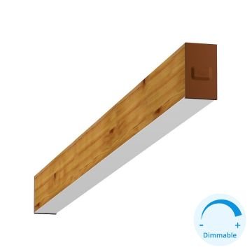 GOYA GY 8032-180-62-C 75 Watt 180 cm Ahşap (Ceviz) Desenli Sıva Üstü DİMLİ Lineer Armatür