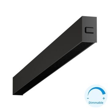 GOYA GY 8055-180 Siyah Kasa 75 Watt 180 cm Kamaşma Önleyicili Sıva Üstü DİMLİ Lineer Armatür