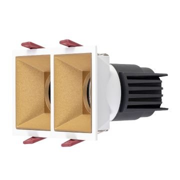 MOLLED MOL4155M 2x8 Watt Beyaz-Gold İkili Sıva Altı LED Spot (SAMSUNG/OSRAM/PHILIPS LED & EAGLERISE/PHILIPS/LIFUD Driver)