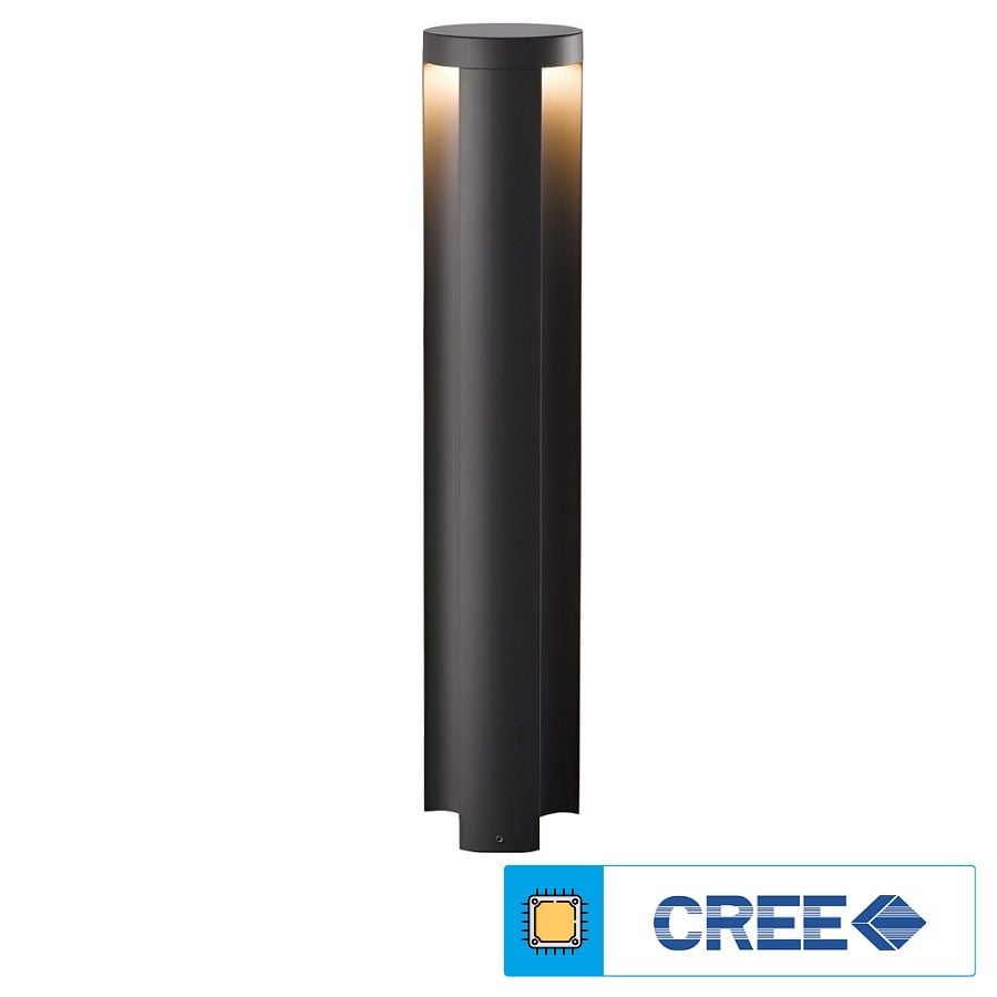EGGE EG-9055 3x6 Watt 65 cm Antrasit LED Bollard Armatür - Gün Işığı (3000K)