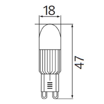 HOROZ 001-008-0003 3 Watt G9 Duylu Dimli LED Ampul