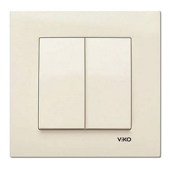 VİKO Karre/Meridian 90967202 Komütatör (Düğme+ Mekanizma) [Krem]