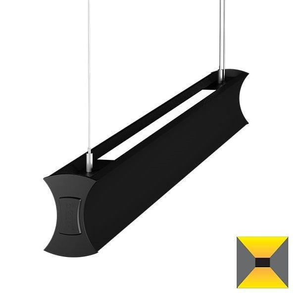 GOYA GY 8049-180 Siyah/Beyaz Kasa 75+51 Watt 180 cm Çift Yönlü Lineer Sarkıt Avize