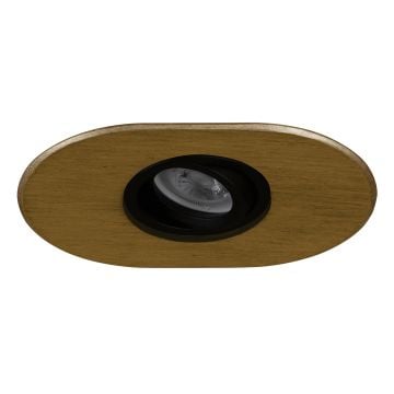 goldX ZE1000-17 Prinç Eskitme-Siyah Sıva Altı Oval Spot Kasası