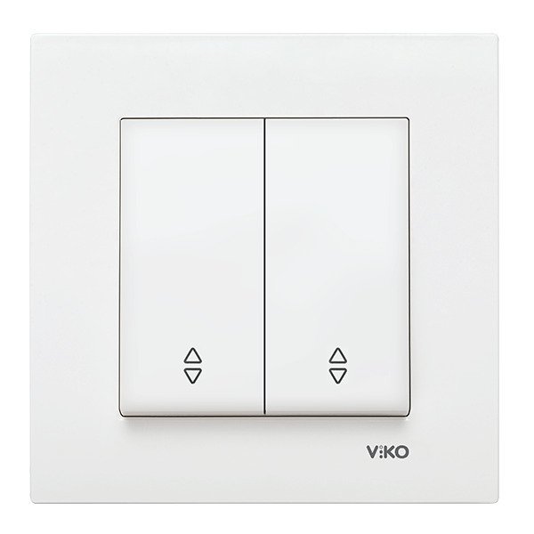 VİKO Karre/Meridian 90967017 Komütatör Vavien (Düğme+ Mekanizma) [Beyaz]