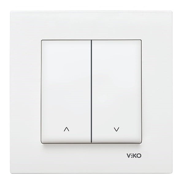 VİKO Novella/Trenda 92605716 İki Düğmeli Jaluzi Kumanda Anahtarı Düğmesi [Beyaz]