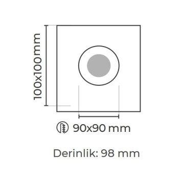 MOLLED MOL4161M 10 Watt Siyah-Gold Sıva Altı LED Spot (SAMSUNG/OSRAM/PHILIPS LED & EAGLERISE/PHILIPS/LIFUD Driver)