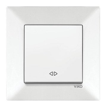 VİKO Karre/Meridian 90967031 Permütatör (Ara Vavien) (Düğme+ Mekanizma) [Beyaz]