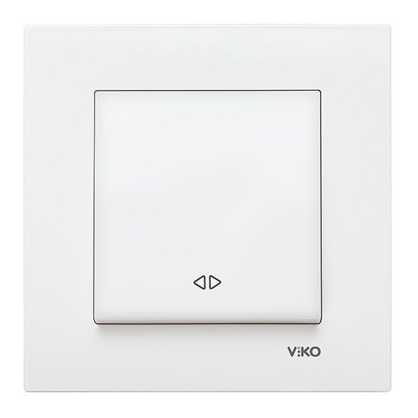 VİKO Karre/Meridian 90967031 Permütatör (Ara Vavien) (Düğme+ Mekanizma) [Beyaz]