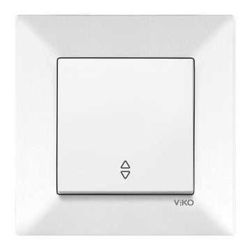 VİKO Karre/Meridian 90967004 Vavien (Düğme+ Mekanizma) [Beyaz]