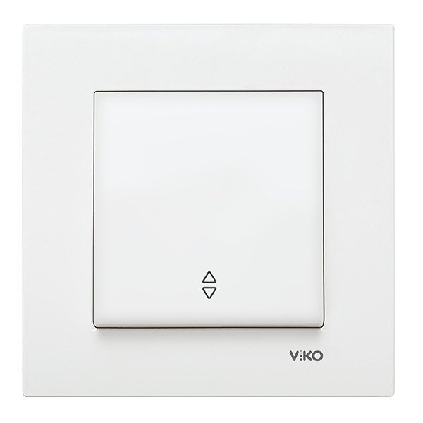 VİKO Karre/Meridian 90967004 Vavien (Düğme+ Mekanizma) [Beyaz]