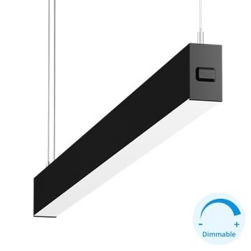 GOYA GY 8032-180 Siyah/Beyaz Kasa 75 Watt 180 cm DİMLİ Lineer Sarkıt Armatür