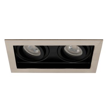 goldX ZE840-SNK Satin Nikel (Kaplama) İkili Spot Kasası