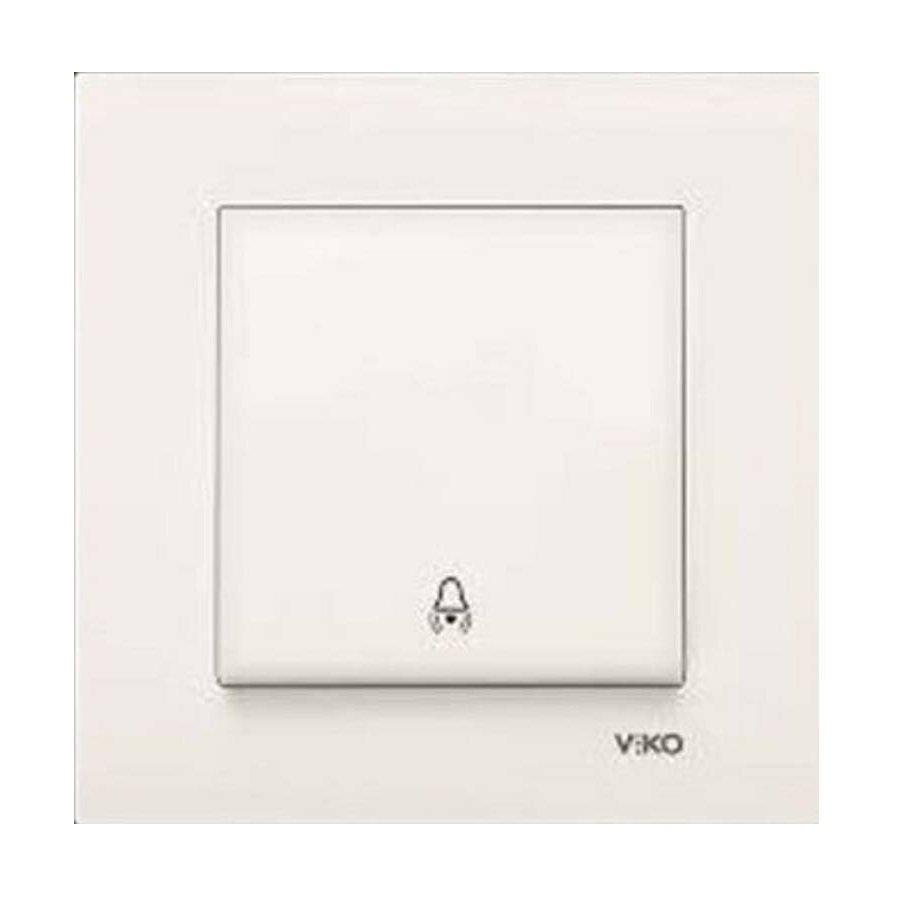 VİKO Karre/Meridian 90967206 Zil Anahtarı (Düğme+ Mekanizma) [Krem]
