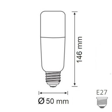 HOROZ 001-069-0015 15 Watt LED Tüp Ampul - Beyaz Işık (6400K)