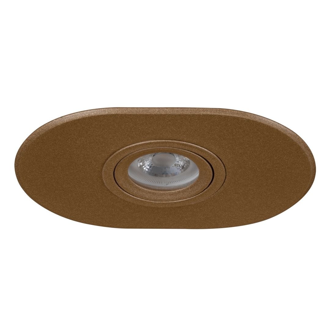 goldX ZE1000-19 Bronz Sıva Altı Oval Spot Kasası