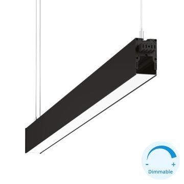 GOYA GY 8057-149 Siyah/Beyaz Kasa 42 Watt 149 cm Eklenebilir DİMLİ Lineer Sarkıt Avize