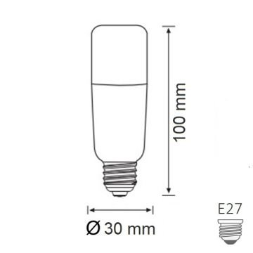 HOROZ 001-069-0006 6 Watt LED Tüp Ampul - Beyaz Işık (6400K)