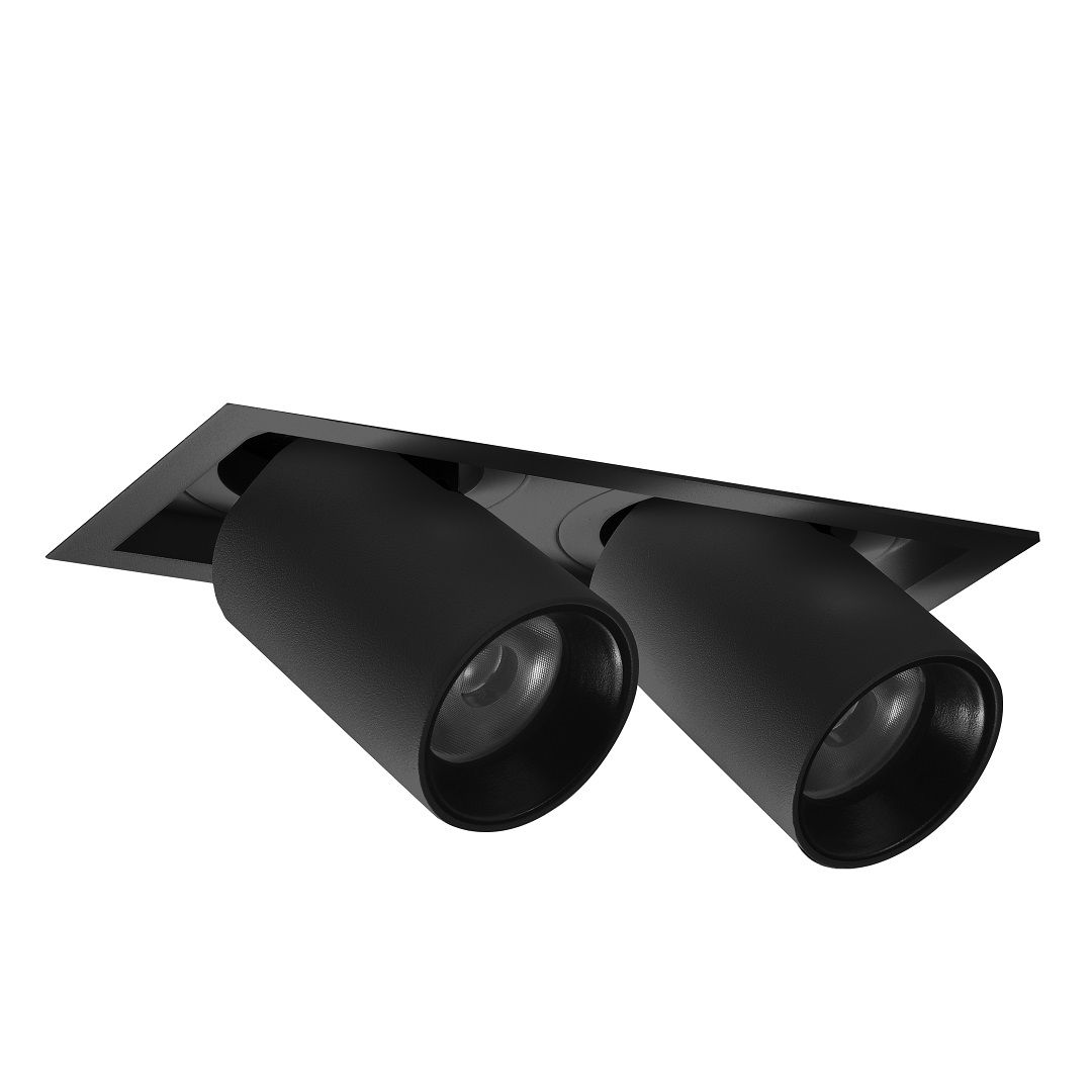 MOLLED MOL5016 2x30 Watt Siyah/Beyaz Kasa Hareketli İkili LED Mağaza Spotu (SAMSUNG/OSRAM LED & EAGLERISE/PHILIPS/LIFUD Driver)