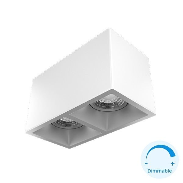 GOYA GY 1862-8 2x8 Watt Beyaz DİMLİ Sıva Üstü İkili LED Spot