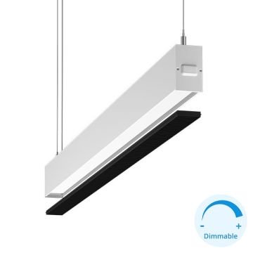 GOYA GY 8055-150 Beyaz Kasa 65 Watt 150 cm Kamaşma Önleyicili DİMLİ Lineer Sarkıt Avize
