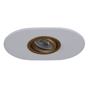 goldX ZE1000-47 Beyaz-Gold Sıva Altı Oval Spot Kasası