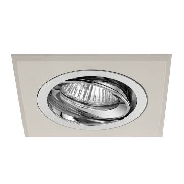 goldX ZE616-WH Beyaz-Krom Sıva Altı Kare Spot Kasası